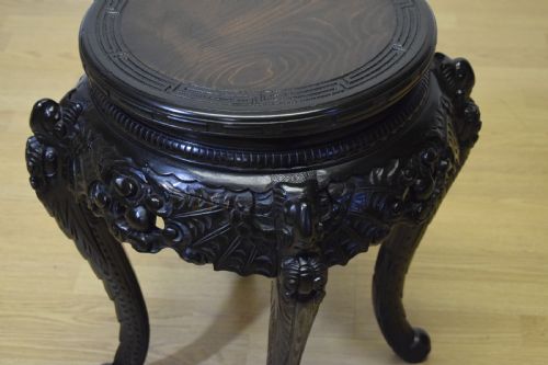 ANTIQUE CHINESE JARDINIRE STAND - ADDITIONAL PHOTO 3