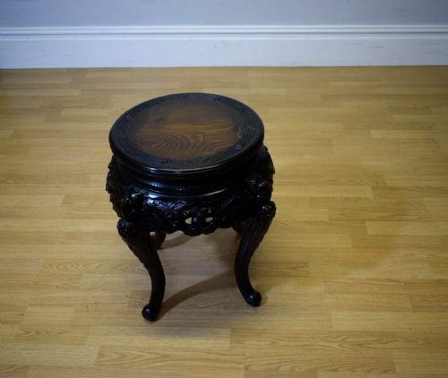 ANTIQUE CHINESE JARDINIRE STAND - ADDITIONAL PHOTO 4