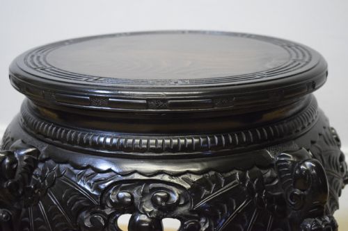 ANTIQUE CHINESE JARDINIRE STAND - ADDITIONAL PHOTO 12