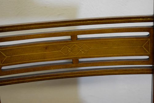 ANTIQUE INLAID PARLOUR ARM CHAIR - ADDITIONAL PHOTO 11