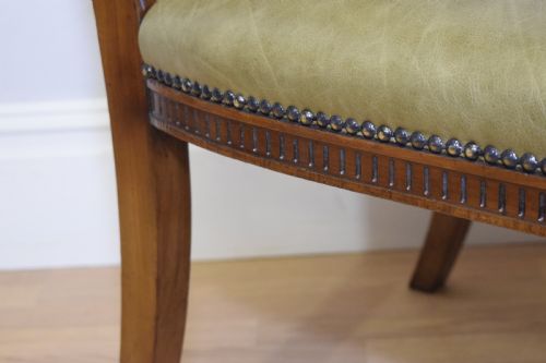 ANTIQUE VICTORIAN LIBRARY ARMCHAIR - ADDITIONAL PHOTO 9