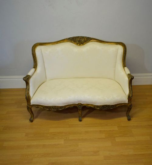 ANTIQUE FRENCH LOUIS XVI COUCH - ADDITIONAL PHOTO 1