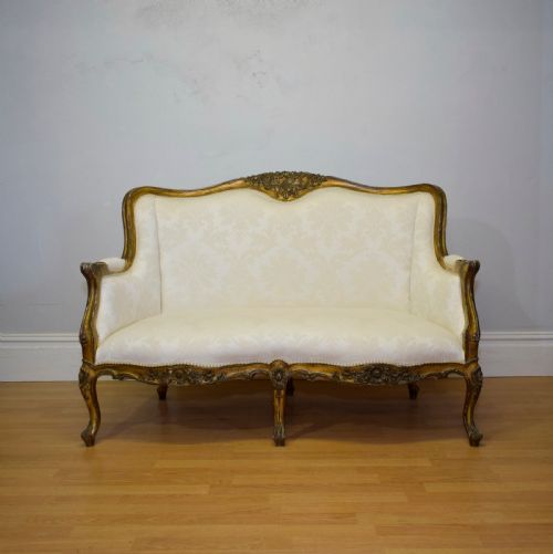 ANTIQUE FRENCH LOUIS XVI COUCH - ADDITIONAL PHOTO 16
