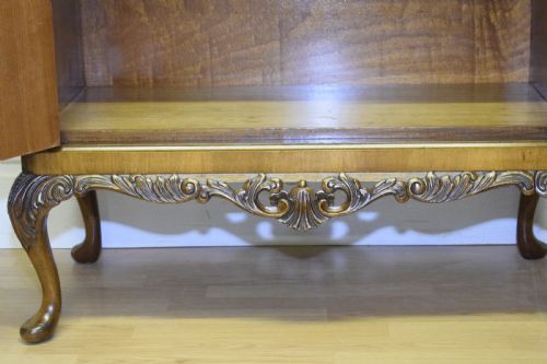 ANTIQUE BURR WALNUT COCKTAIL CABINET - ADDITIONAL PHOTO 19