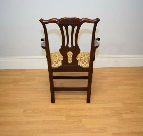 ANTIQUE GEORGIAN CHIPPENDALE ARMCHAIR - ADDITIONAL PHOTO 6