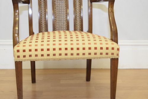 ANTIQUE EDWARDIAN INLAID ARMCHAIR - ADDITIONAL PHOTO 5