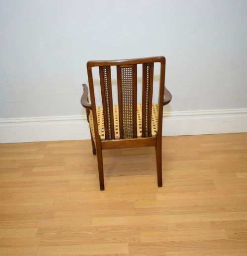 ANTIQUE EDWARDIAN INLAID ARMCHAIR - ADDITIONAL PHOTO 8