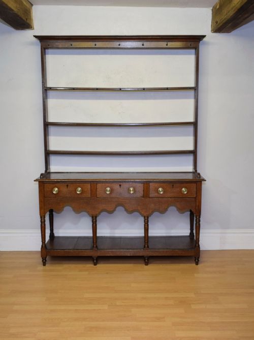 antique welsh dresser and rack georgian - CATEGORY: ANTIQUE DRESSERS - DATED GEORGIAN