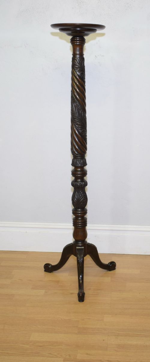 antique torchere plant stand chippendale style - CATEGORY: ANTIQUE MISCELLANEOUS - DATED VICTORIAN