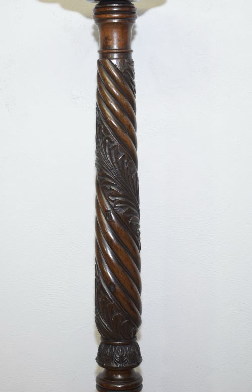 ANTIQUE TORCHERE PLANT STAND CHIPPENDALE STYLE - ADDITIONAL PHOTO 3
