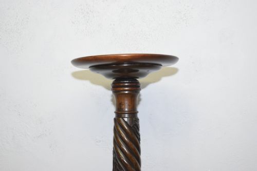 ANTIQUE TORCHERE PLANT STAND CHIPPENDALE STYLE - ADDITIONAL PHOTO 4