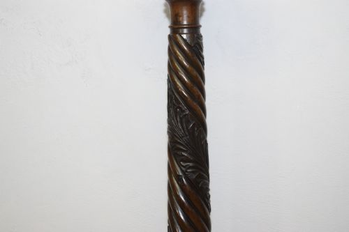 ANTIQUE TORCHERE PLANT STAND CHIPPENDALE STYLE - ADDITIONAL PHOTO 5