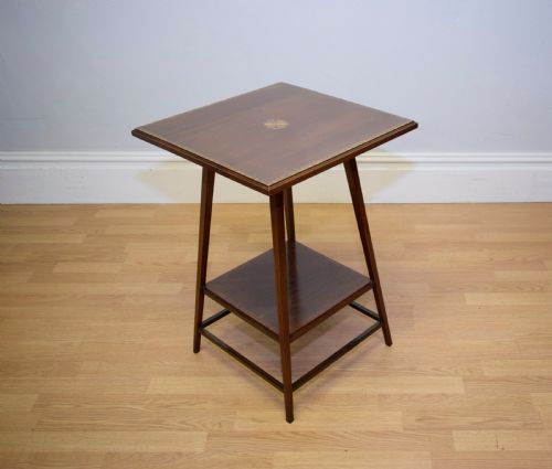 antique inlaid occasional table - CATEGORY: ANTIQUE TABLES - DATED EDWARDIAN