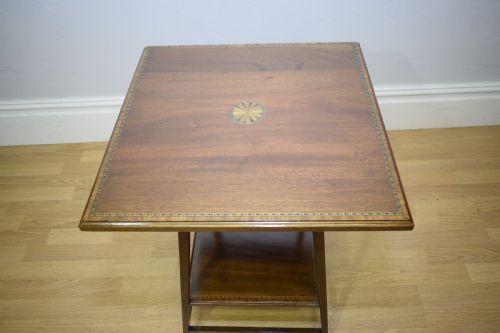 ANTIQUE INLAID OCCASIONAL TABLE - ADDITIONAL PHOTO 2