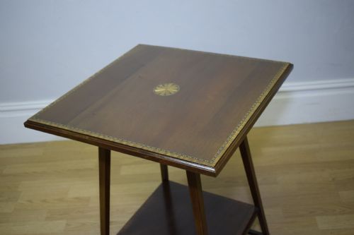 ANTIQUE INLAID OCCASIONAL TABLE - ADDITIONAL PHOTO 15