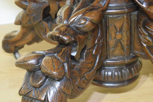 ANTIQUE OAK DINING TABLE - ADDITIONAL PHOTO 5