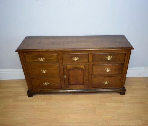 ANTIQUE GEORGIAN PERIOD DRESSER BASE - ADDITIONAL PHOTO 10