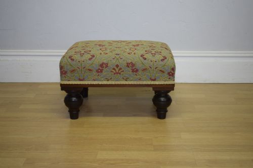 ANTIQUE VICTORIAN FOOTSTOOL - ADDITIONAL PHOTO 1