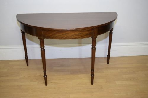 antique regency demi lune console table - CATEGORY: ANTIQUE TABLES - DATED REGENCY
