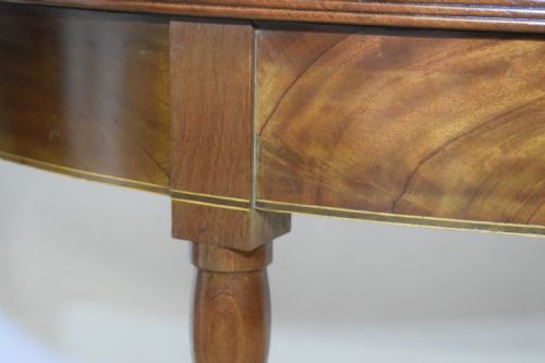 ANTIQUE REGENCY DEMI LUNE CONSOLE TABLE - ADDITIONAL PHOTO 9