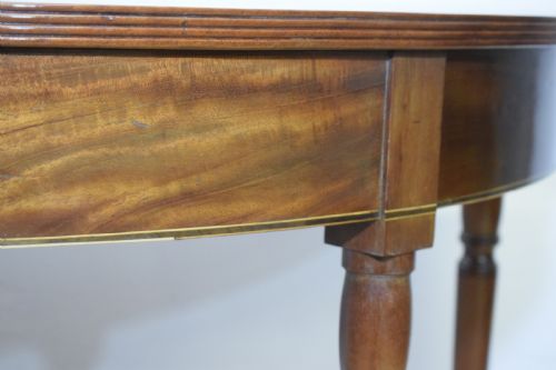 ANTIQUE REGENCY DEMI LUNE CONSOLE TABLE - ADDITIONAL PHOTO 12