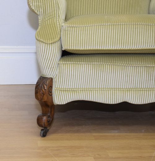 ANTIQUE WING BACK ARM CHAIR - ADDITIONAL PHOTO 17