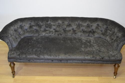 ANTIQUE VICTORIAN COUCH SOFA SETTEE - ADDITIONAL PHOTO 2