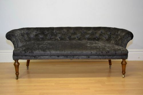 ANTIQUE VICTORIAN COUCH SOFA SETTEE - ADDITIONAL PHOTO 3