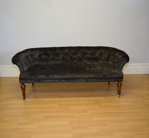 ANTIQUE VICTORIAN COUCH SOFA SETTEE - ADDITIONAL PHOTO 4