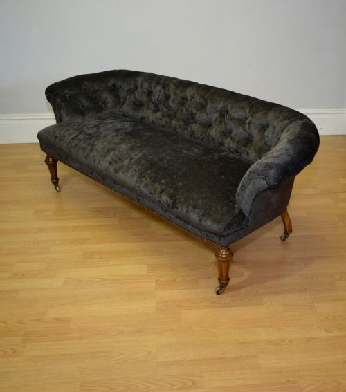 ANTIQUE VICTORIAN COUCH SOFA SETTEE - ADDITIONAL PHOTO 14