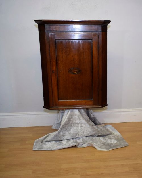 ANTIQUE GEORGIAN CORNER CUPBOARD - ADDITIONAL PHOTO 11