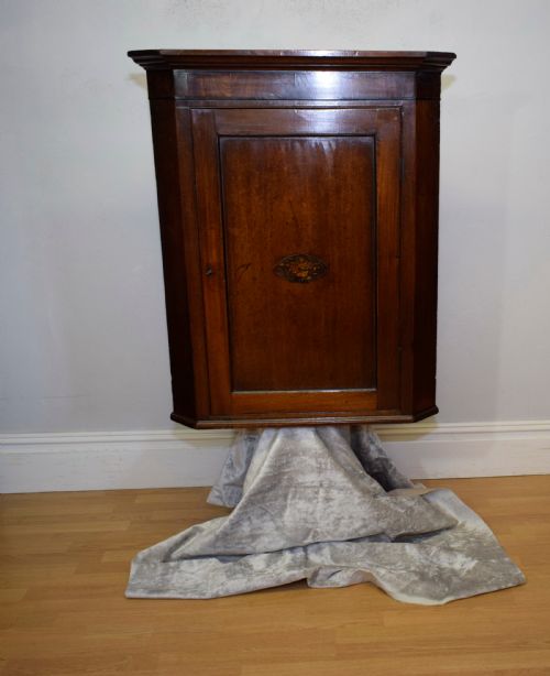 ANTIQUE GEORGIAN CORNER CUPBOARD - ADDITIONAL PHOTO 12