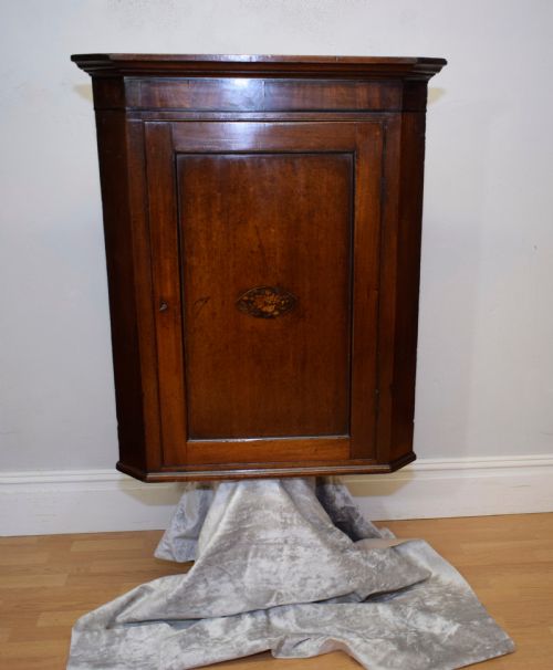 ANTIQUE GEORGIAN CORNER CUPBOARD - ADDITIONAL PHOTO 13
