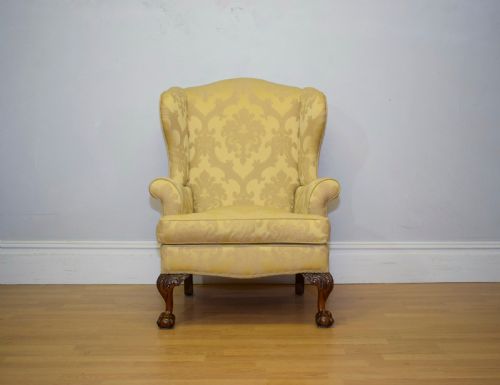 ANTIQUE UPHOLSTERED ARMCHAIR - ADDITIONAL PHOTO 1