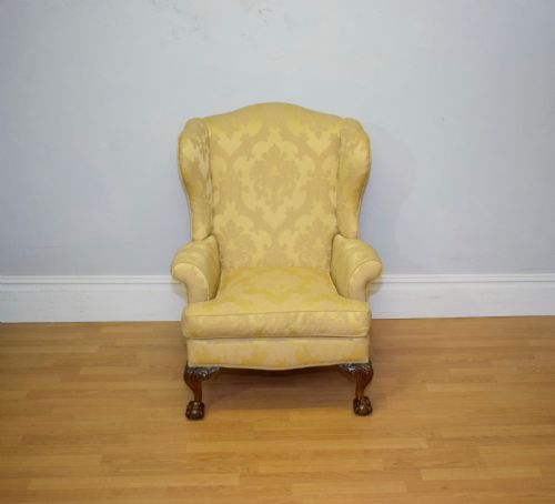 ANTIQUE UPHOLSTERED ARMCHAIR - ADDITIONAL PHOTO 5