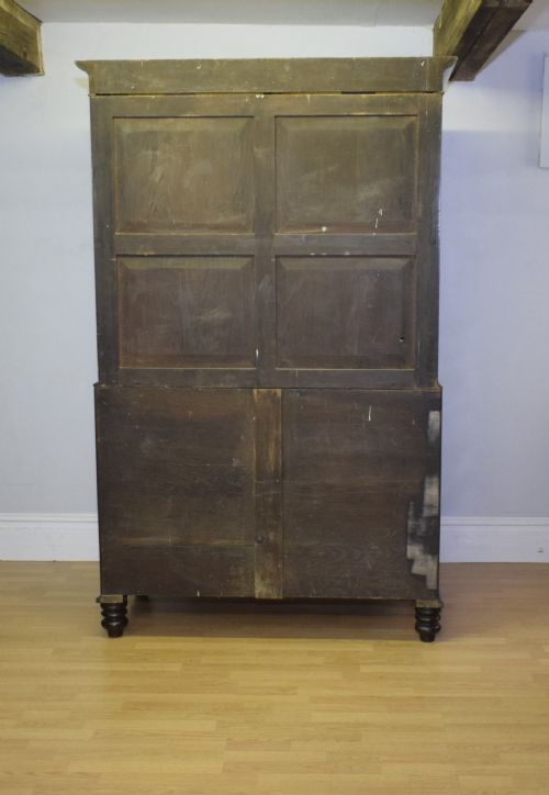 VICTORIAN FLAME MAHOGANY LINEN PRESS - ADDITIONAL PHOTO 9