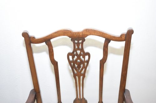 ANTIQUE PAIR OF EDWARDIAN ARM CHAIRS - ADDITIONAL PHOTO 10