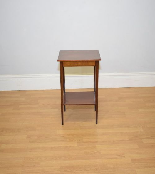 ANTIQUE EDWARDIAN INLAID SIDE TABLE - ADDITIONAL PHOTO 1