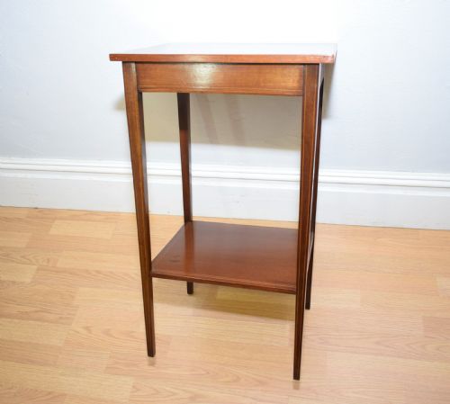 ANTIQUE EDWARDIAN INLAID SIDE TABLE - ADDITIONAL PHOTO 3