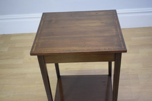 ANTIQUE EDWARDIAN INLAID SIDE TABLE - ADDITIONAL PHOTO 8