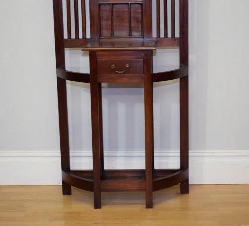ANTIQUE ARTS CRAFTS HALL STAND - ADDITIONAL PHOTO 10