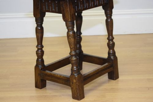 EARLY 20TH CENTURY OAK JOINT STOOL - ADDITIONAL PHOTO 13