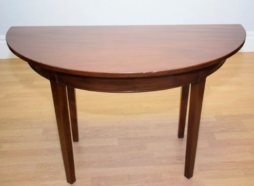 demi lune table - CATEGORY: ANTIQUE TABLES - DATED GEORGIAN