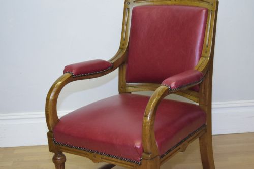 VICTORIAN OAK LIBRARY CHAIR - ADDITIONAL PHOTO 9