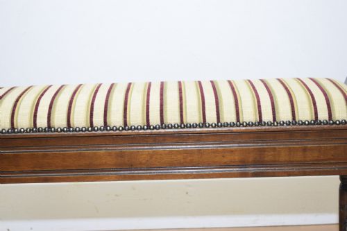 ANTIQUE EDWARDIAN DUET PIANO STOOL - ADDITIONAL PHOTO 9