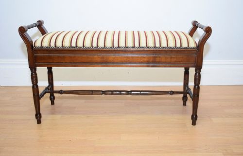 ANTIQUE EDWARDIAN DUET PIANO STOOL - ADDITIONAL PHOTO 10