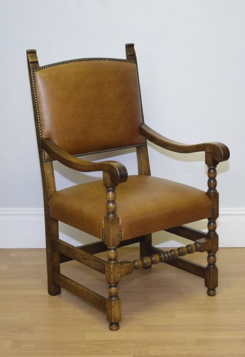 EARLY 20TH CENTURY LIBRARYDESK CHAIR - ADDITIONAL PHOTO 1