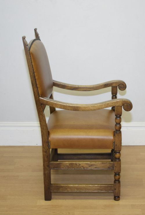EARLY 20TH CENTURY LIBRARYDESK CHAIR - ADDITIONAL PHOTO 8