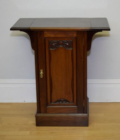 ANTIQUE VICTORIAN BEDSIDE CUPBOARD - ADDITIONAL PHOTO 1