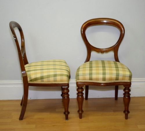 ANTIQUE VICTORIAN BALLOON BACK DINING CHAIRS SET OF SIX - ADDITIONAL PHOTO 10
